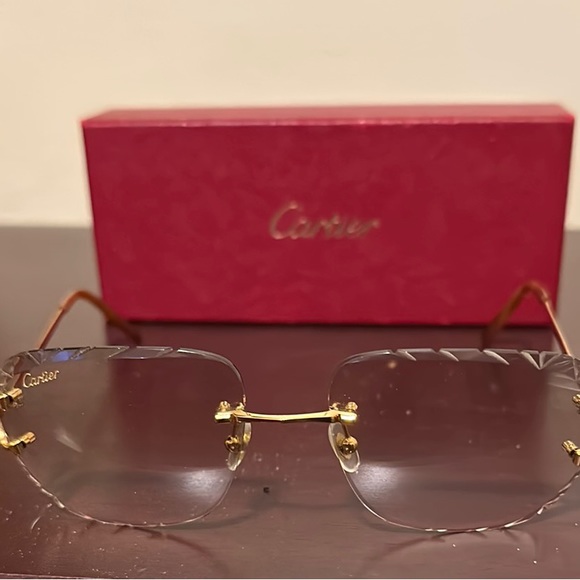 Diamond cut Cartier Men’s glasses - Picture 3 of 11